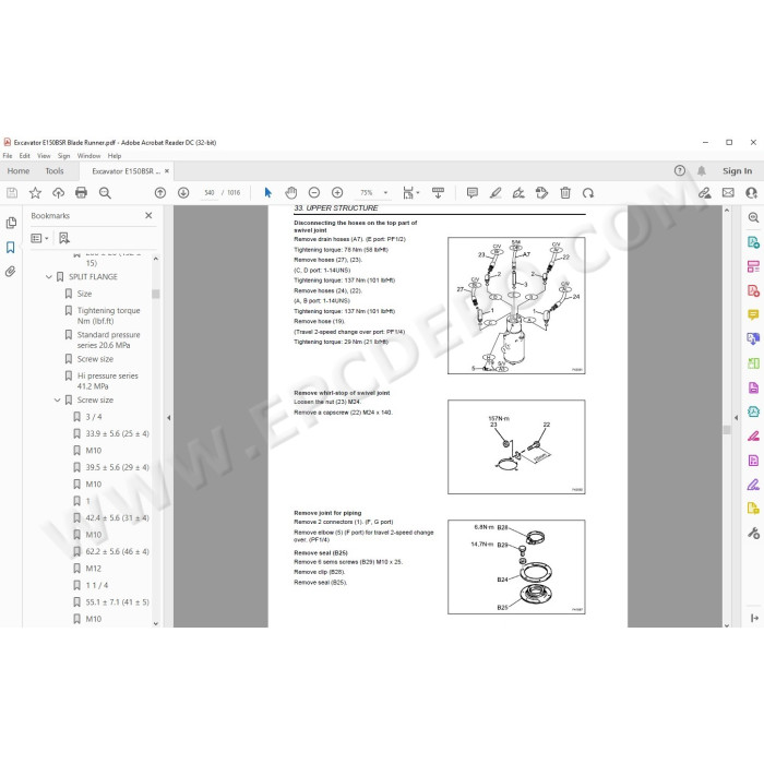New Holland Excavator E150BSR Blade Runner service manual