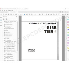 New Holland Mini Excavator E18B Tier 4 service manual