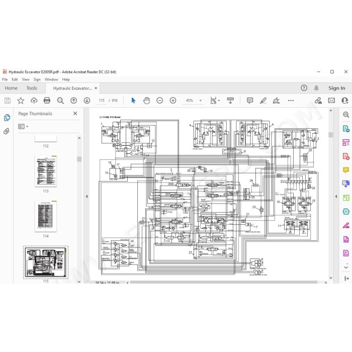New Holland Excavator E200SR service manual