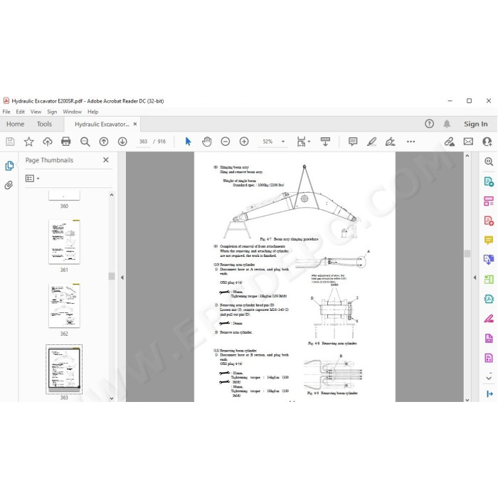 New Holland Excavator E200SR service manual