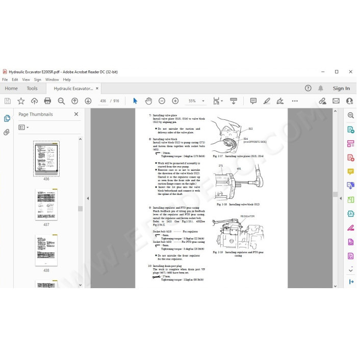 New Holland Excavator E200SR service manual