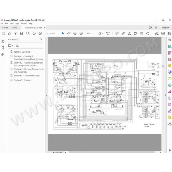 New Holland Hydraulic Excavator E215 service manual