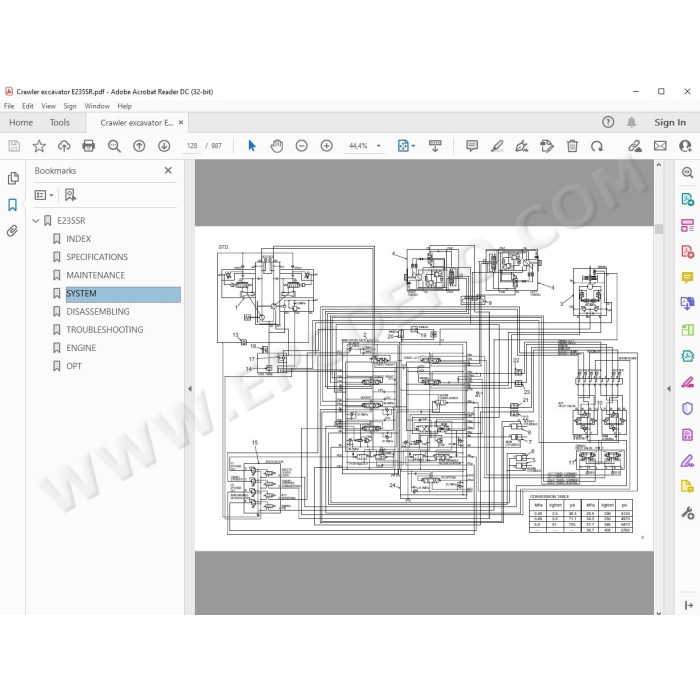 New Holland Excavator E235SR service manual