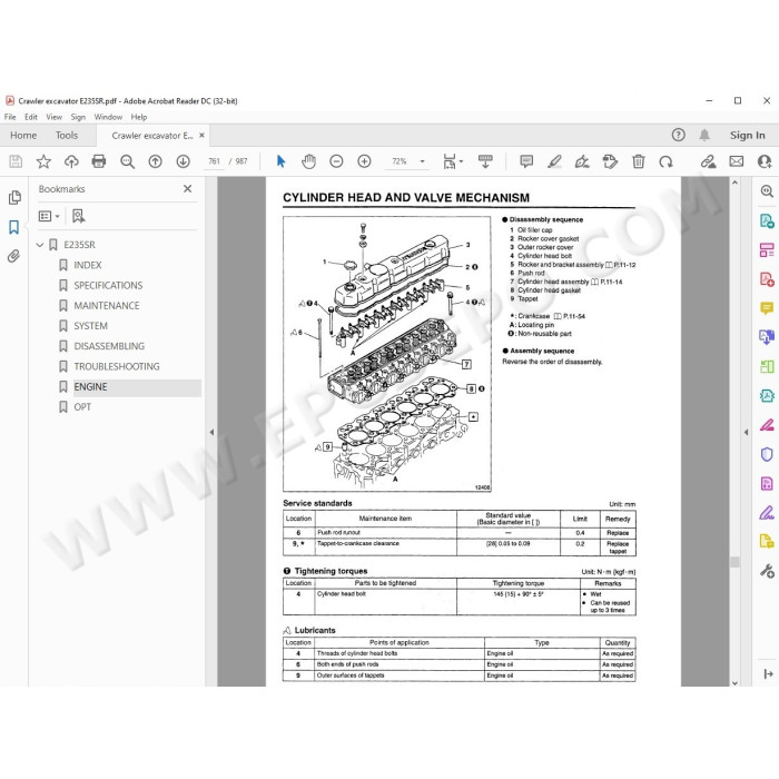 New Holland Excavator E235SR service manual