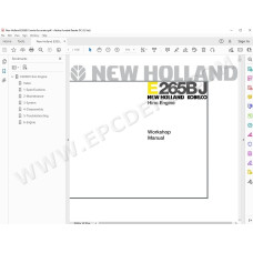 New Holland Excavator E265BJ service manual