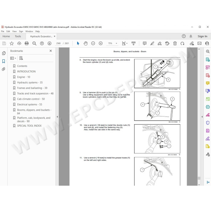 New Holland Excavator E385C E405C Evo Tier 3 service manual