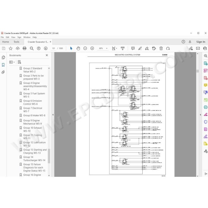 New Holland Excavator E485B service manual