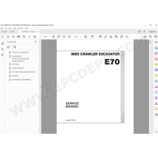 New Holland Midi Hydraulic Excavator E70 service manual