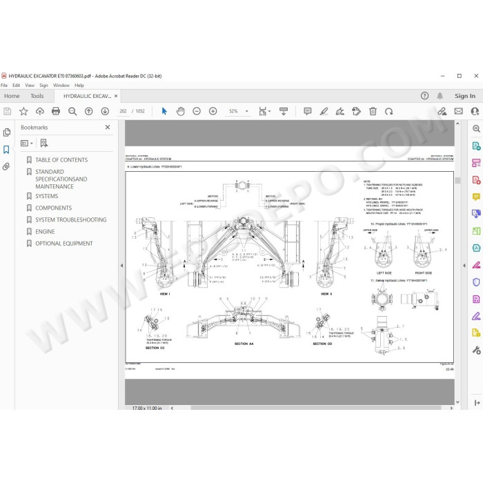 New Holland Midi Hydraulic Excavator E70 service manual