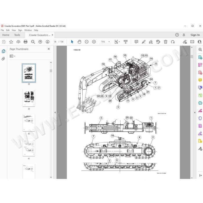 New Holland Excavator E805 Tier 3 service manual