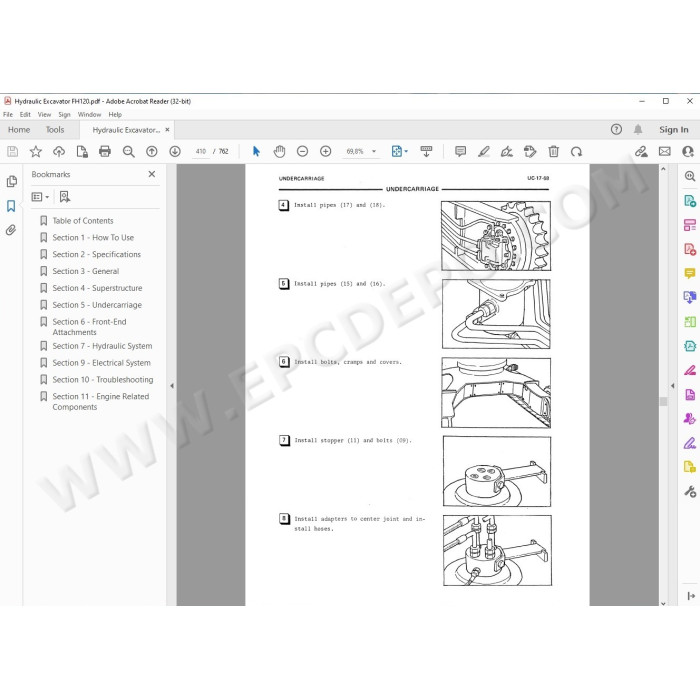 Fiat Hitachi Hydraulic Excavator FH120 service manual
