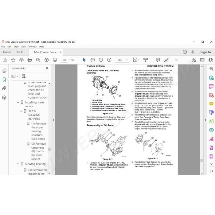 New Holland Mini Excavator E10SR service manual