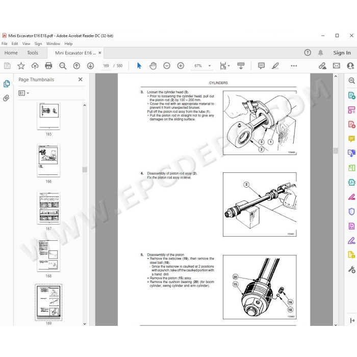 New Holland Mini Excavator E16 E18 service manual