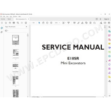 New Holland Mini Excavator E18SR service manual