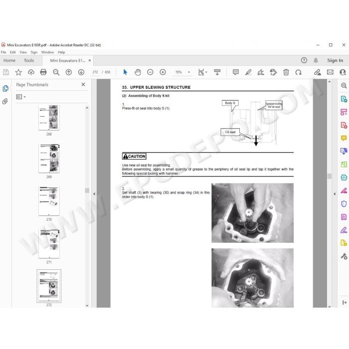 New Holland Mini Excavator E18SR service manual
