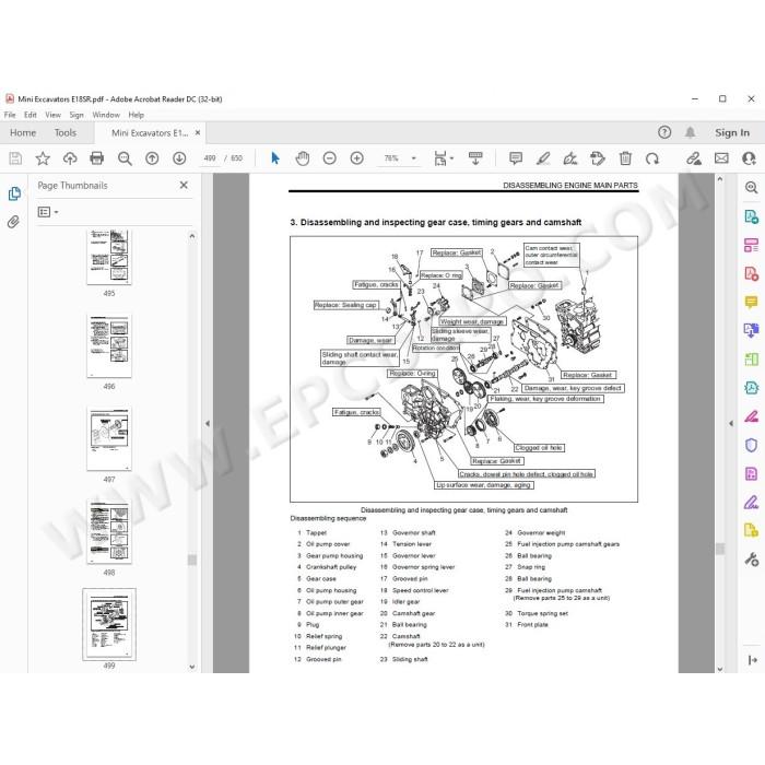 New Holland Mini Excavator E18SR service manual
