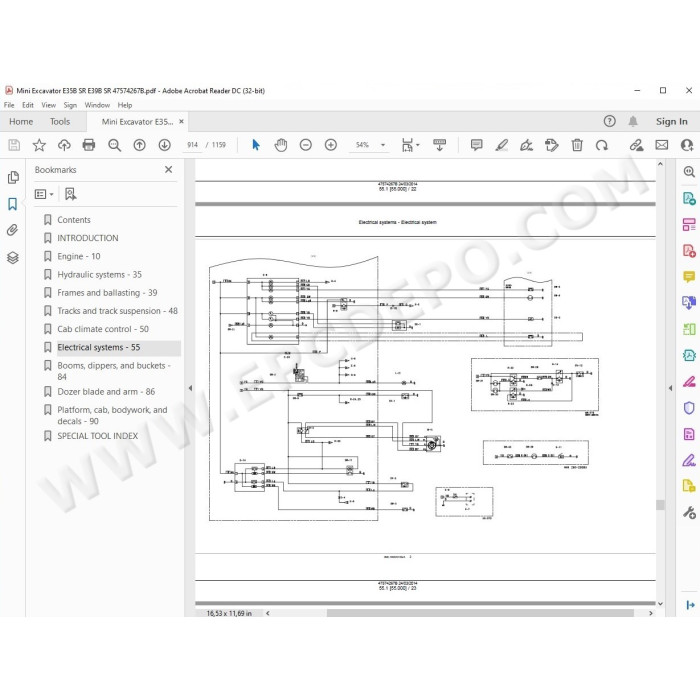 New Holland Mini Excavator E35B E39B SR service manual