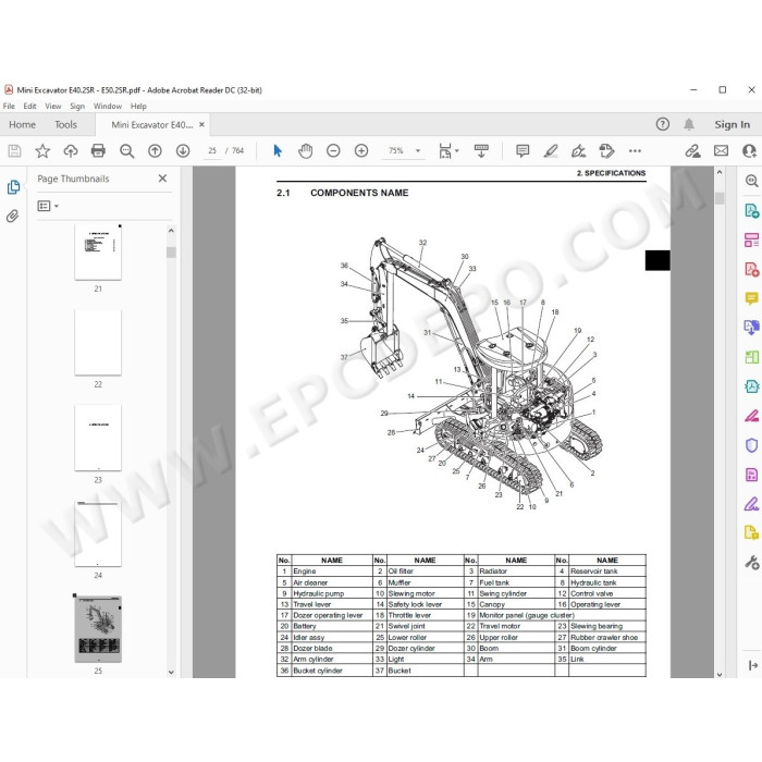 New Holland Mini Excavator E40.2 E50.2 SR service manual