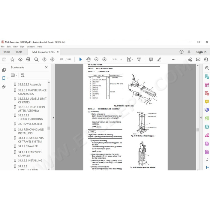 New Holland Midi Excavator E70BSR service manual