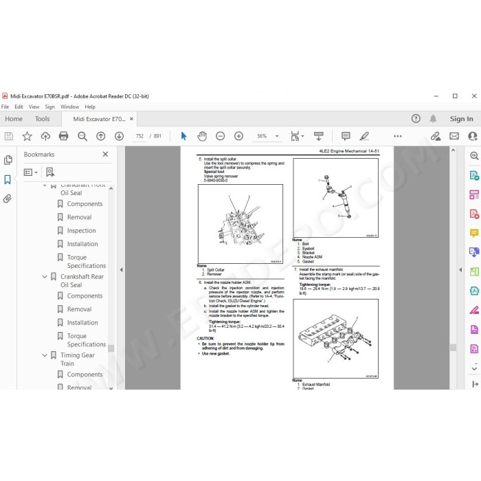New Holland Midi Excavator E70BSR service manual