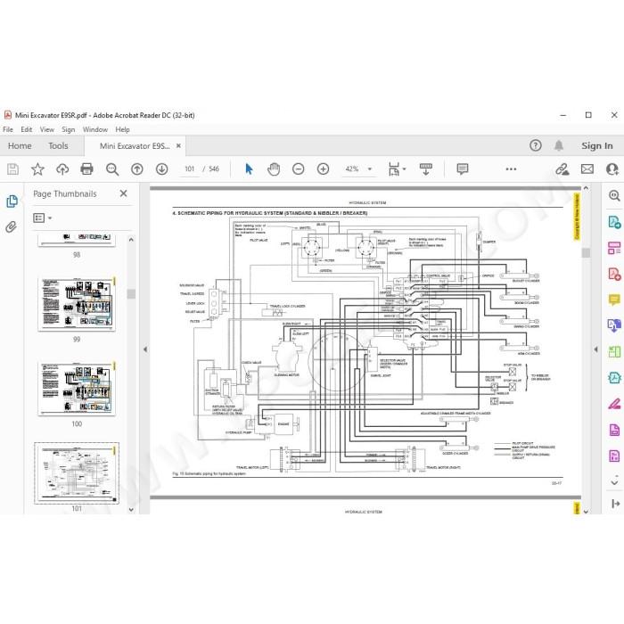 New Holland Mini Excavator E9SR service manual