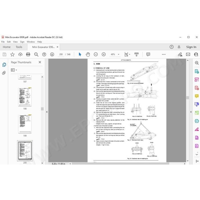New Holland Mini Excavator E9SR service manual