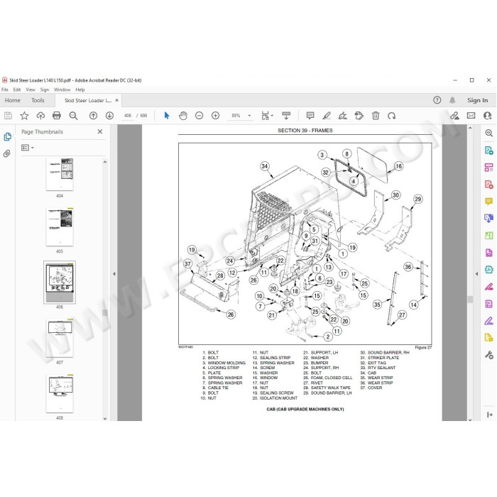 New Holland Skid Steer Loader L140 L150 service manual