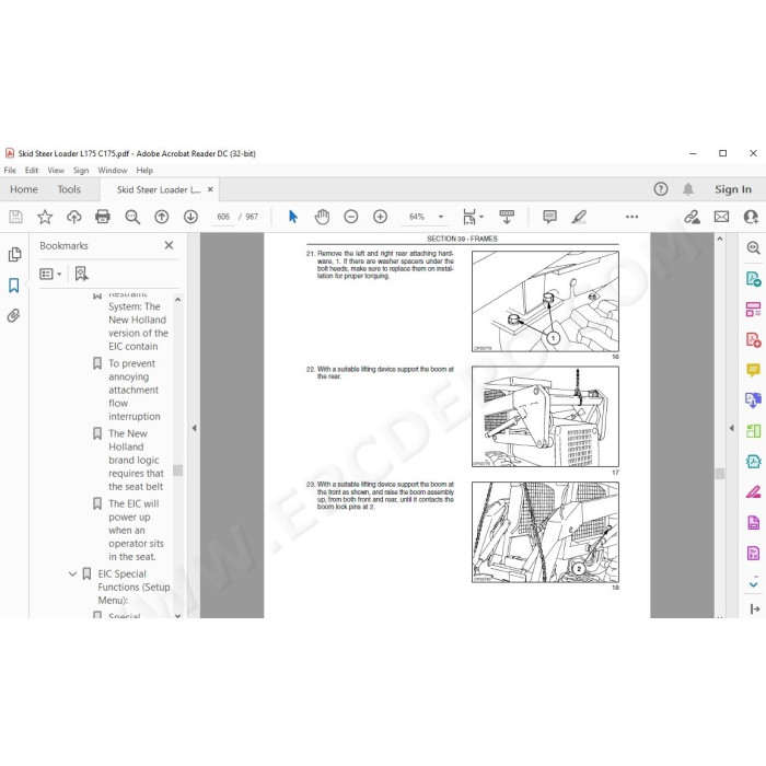 New Holland Skid Steer Loader L175 C175 service manual