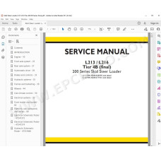 New Holland Skid Steer Loader L213 L216 Tier 4B service manual