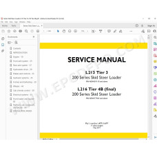 New Holland Skid Steer Loader L213 Tier 3 L216 Tier 4B service manual