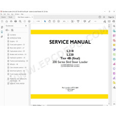 New Holland Skid Steer Loader L218 L220 Tier 4B service manual