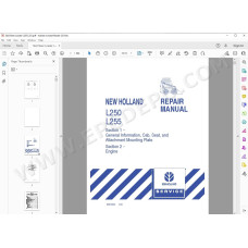 New Holland Skid Steer Loader L250 L255 service manual