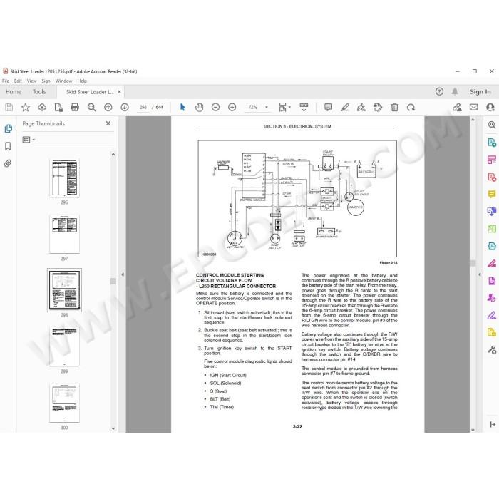 New Holland Skid Steer Loader L250 L255 service manual