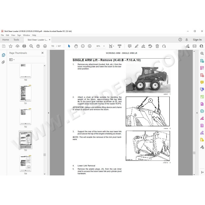 New Holland Skid Steer Loader LS180.B LS185.B LS190.B service manual