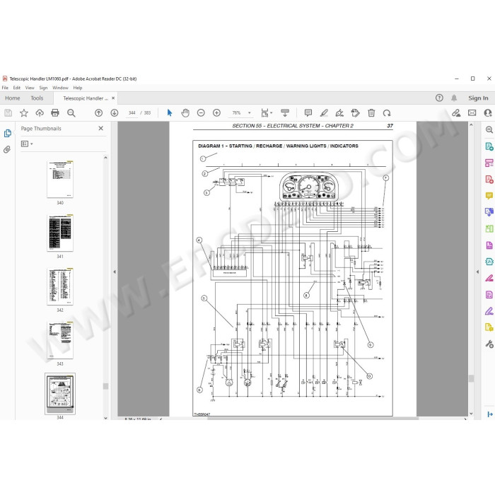 New Holland Telescopic Handler LM1060 service manual