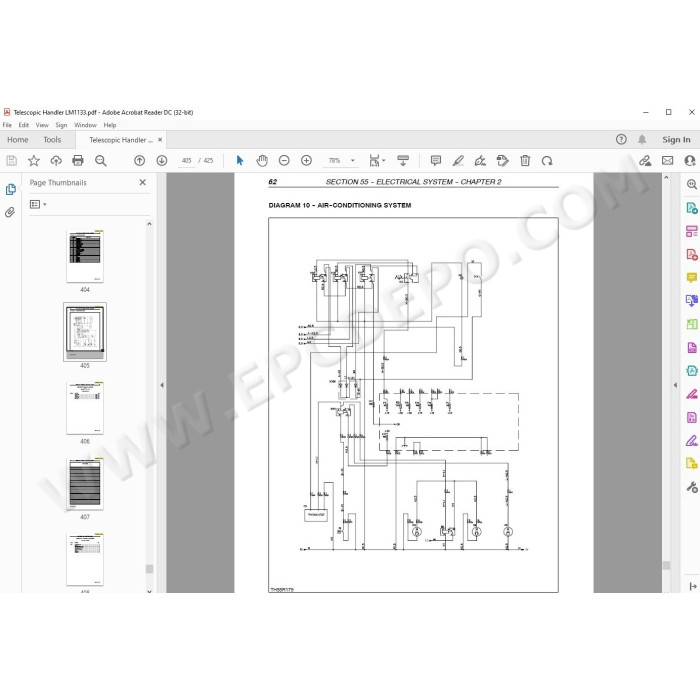 New Holland Telescopic Handler LM1133 service manual