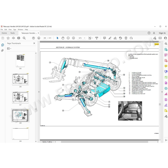 New Holland Telescopic Handler LM1330 LM1333 service manual