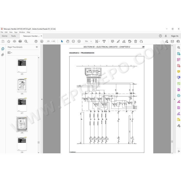 New Holland Telescopic Handler LM1330 LM1333 service manual