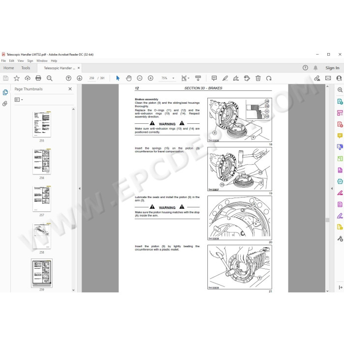 New Holland Telescopic Handler LM732 service manual