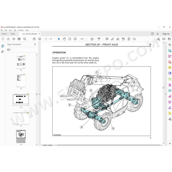 New Holland Telescopic Handler LM740 service manual