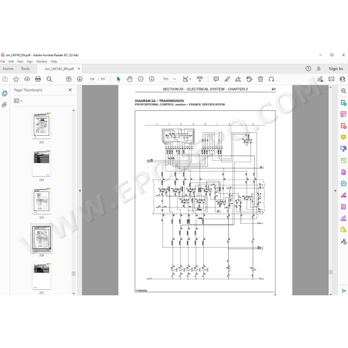 New Holland Telescopic Handler LM740 service manual