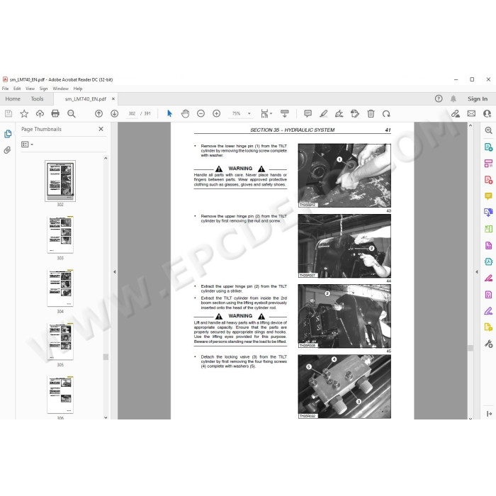 New Holland Telescopic Handler LM740 service manual