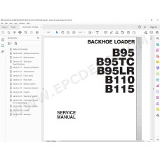 New Holland Backhoe Loader B95 B95TC B95LR B110 B115 service manual