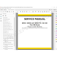 New Holland Backhoe Loader B95C B95C LR B95C TC B110C Tier 4B service manual