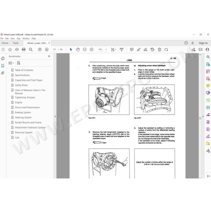 New Holland Wheel Loader LW90 service manual