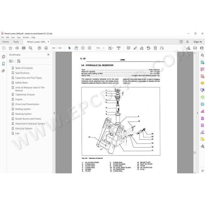 New Holland Wheel Loader LW90 service manual