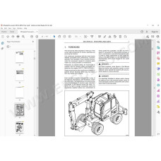 New Holland Wheeled Excavator MH2.6 MH3.6 Tier 3 service manual
