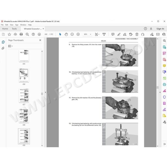 New Holland Wheeled Excavator MH4.6 MHPlusC service manual