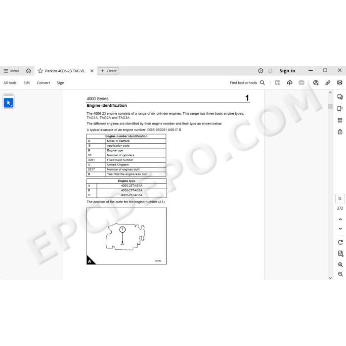 Perkins 4000 Series engine service & repair manual