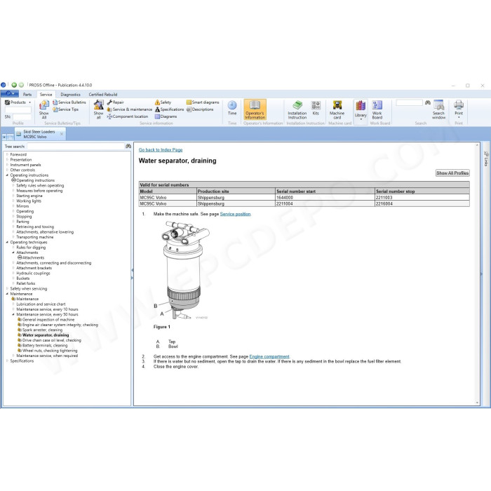 Volvo Prosis 01.2023 Construction EPC parts catalog + service
